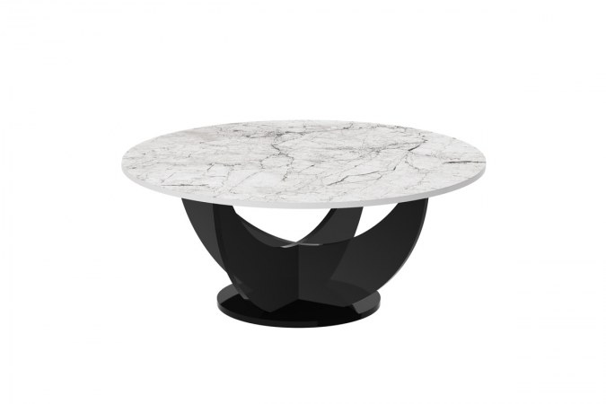 CAPRI 100 round coffee table (high gloss/different colours)